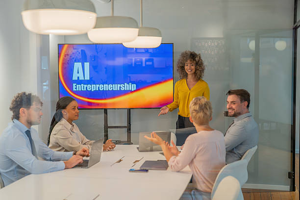istock Business team analyzing ai entrepreneurship during meeting 2234756534
