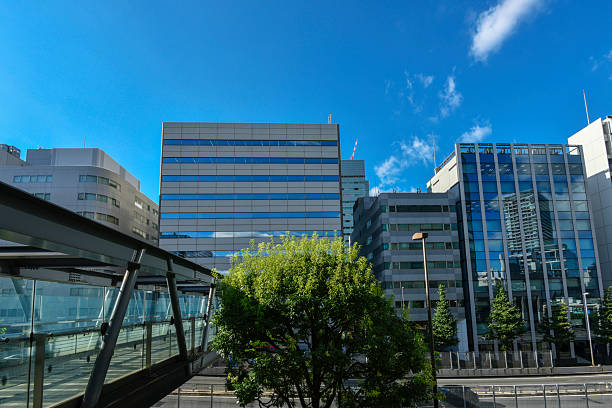 istock The business district and the blue sky. 2234764613