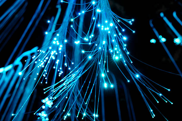 The technological lines of optical fiber luminescence