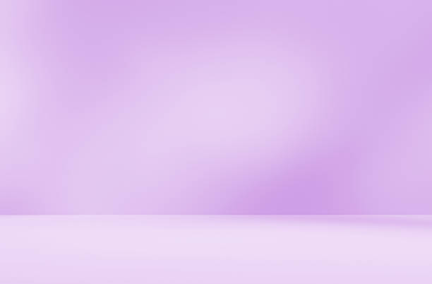istock Empty purple studio room for product presentation with shadow of tree leaves on the wall. 2234783337
