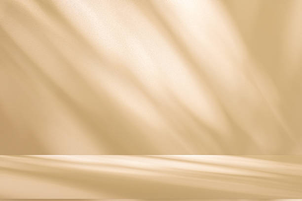 istock Studio style background wall decoration presentation uses white and beige tones. with shadows cast from a nearby window, concept creating a decorative 2234786173