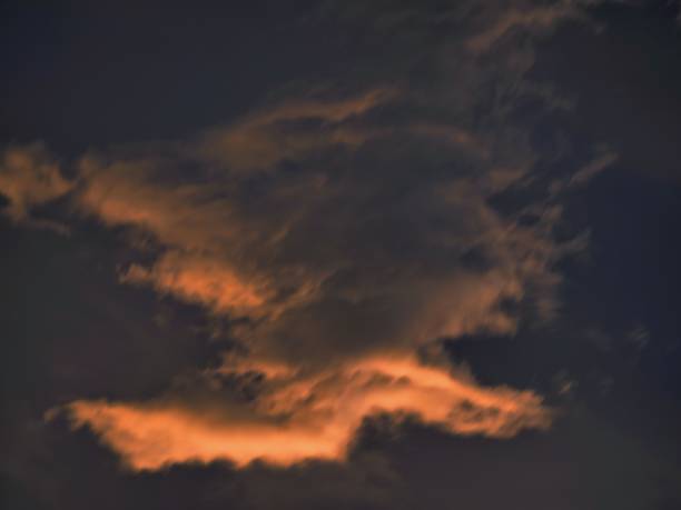 Tokyo, Japan - September 11, 2025: Dramatic color of the clouds at dawn