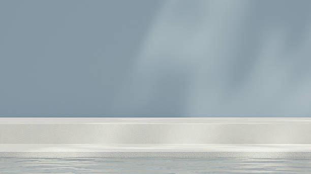 istock Minimal podium on soft blue background for product showcase 2234805613