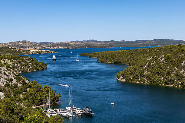 Prokljansko Lake Croatia, Krka River. View from above