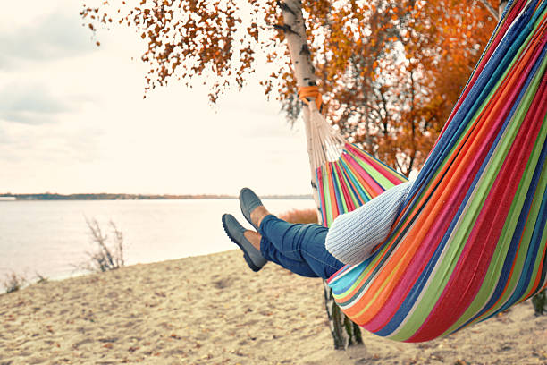 Relaxed in the Hammock: Embracing Autumn Serenity