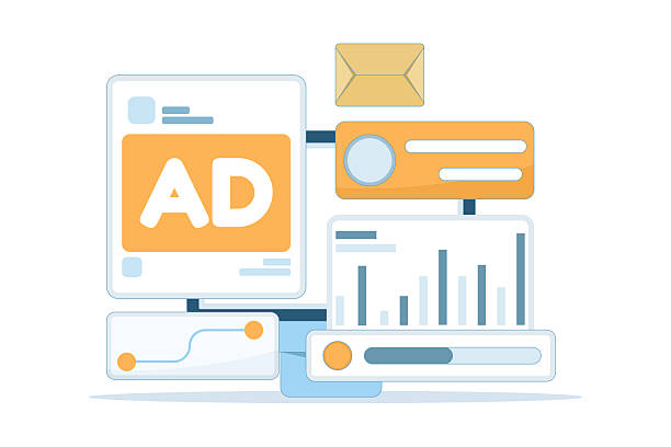istock Flat vector illustration of social media analytics concept. Monitoring post performance, engagement tracking, advertising campaign analysis, charts and graphs report for digital marketing strategy. 2234810486