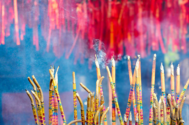istock Burning incense in Chinese temple 2234815889
