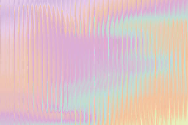 istock Holographic fractal glass texture. Abstract blurred gradient background. Trendy digital design ribbed glass for web, banner, cover. 2234823334