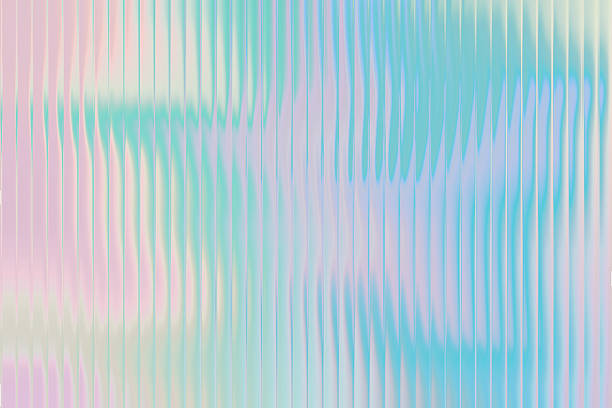 istock Holographic fractal glass texture. Abstract blurred gradient background. Trendy digital design ribbed glass for web, banner, cover. 2234823335