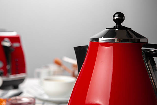 istock Close up of red kitchen .appliances on kitchen table 2234825822