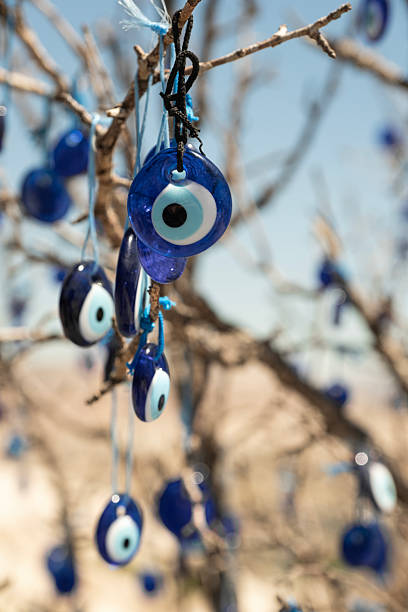 istock Evil Eye Beads hanging on the Wishing Tree 2234827554