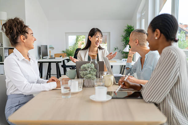 istock Business team brainstorming ideas in a modern bright office setting 2234832279