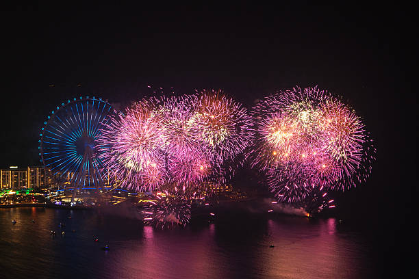 istock Spectacular Fireworks Display at Dubai Eye 2234836817