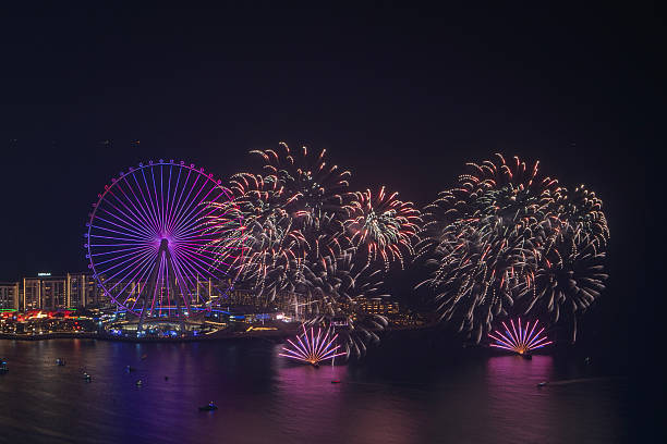 istock Spectacular Fireworks Display at Dubai Eye 2234836818