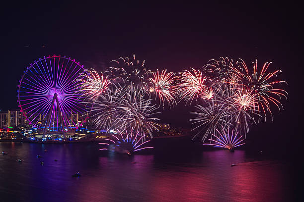 istock Spectacular Fireworks Display at Dubai Eye 2234836824