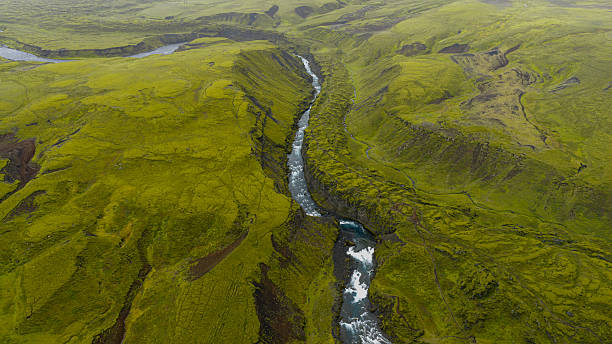 istock Aerial View of a Deep Canyon with River Rapids in Iceland 2234840191