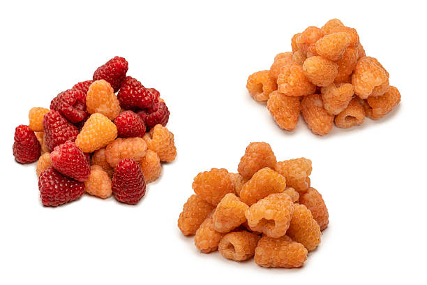 istock Tasty raspberries isolated on  white background. 2234840982