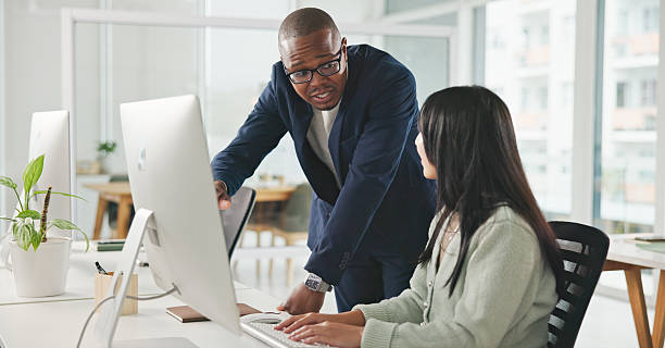 istock Professional Office Collaboration Between Colleagues in a Modern Business Setting 2234841277
