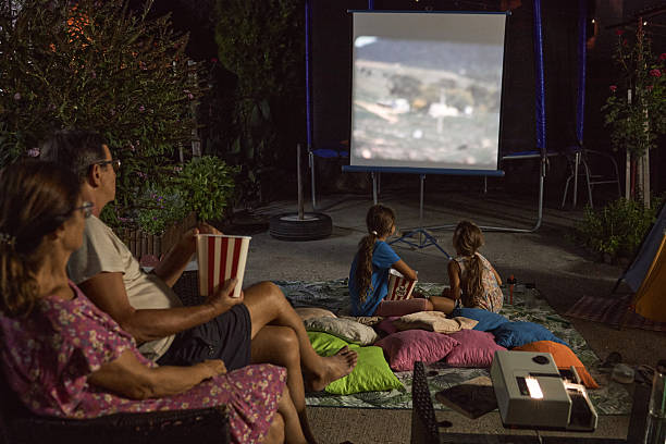 istock Movie night at our backyard 2234843504