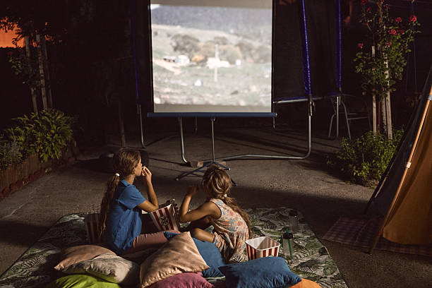 istock Movie night at our backyard 2234843560