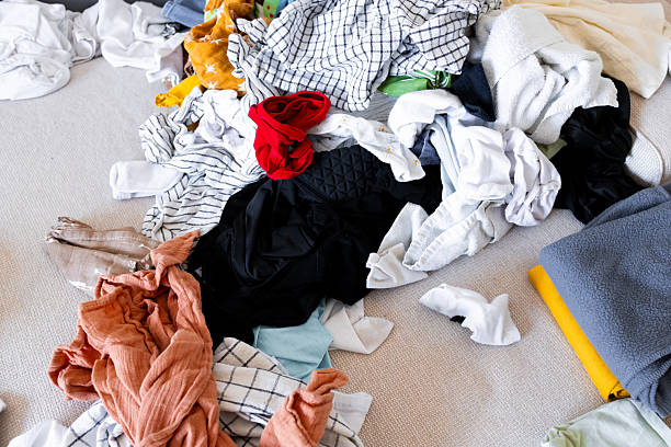 A spring clean of a loft in Huntingdon, England, UK, results in  a lot of clutter everywhere else in the house and makes it look like a hoarders residence!
