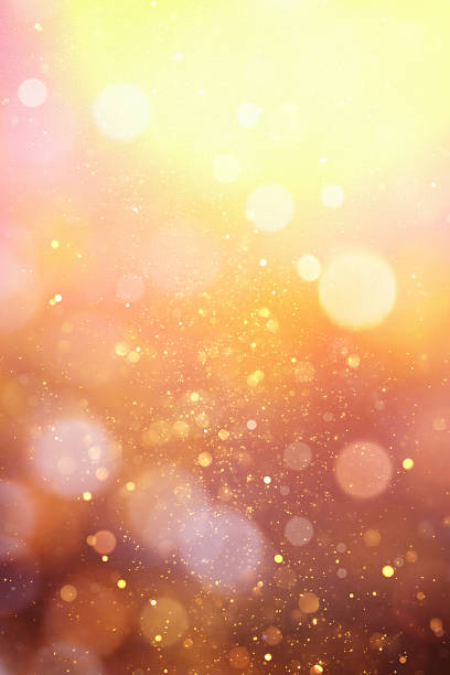 istock Golden Glitter Bokeh - Abstract Sunrise Glow 2234854579