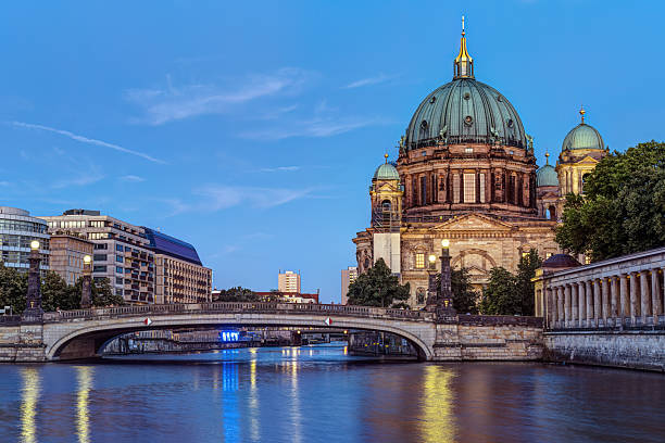 istock The illuminated Cathedral in Berlin at twilight 2234855004