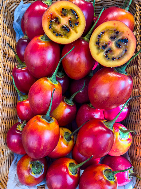 istock Vegetarian food background: tamarillo. 2234856805