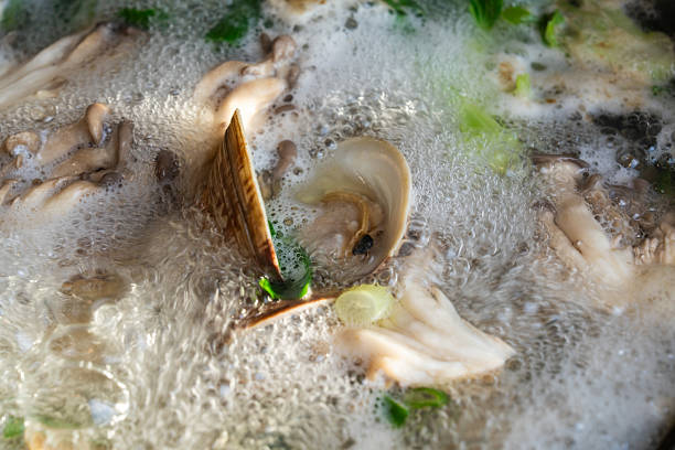 surf clam and vegetables