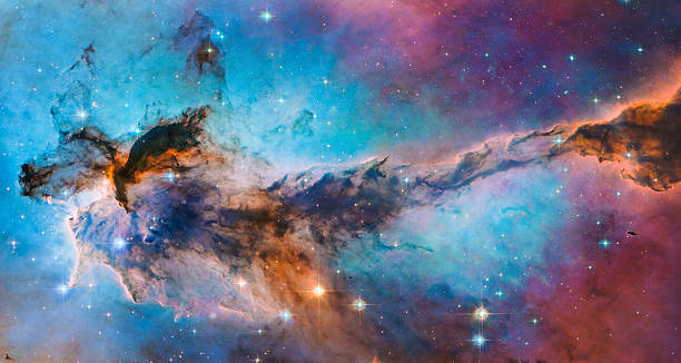 Deep space real astrophotography image of Thor's Helmet Nebula NCG 2359.  Approximately 3,670 parsecs away and 30 light-years in size.