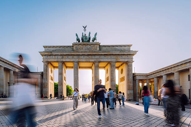 istock Vibrant Scene at the Brandenburg Gate in Berlin During Sunset 2234870048