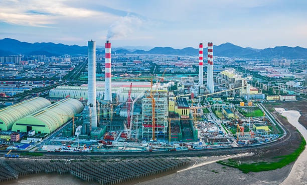 istock A large coastal power plant under construction with cranes and machinery. 2234871538