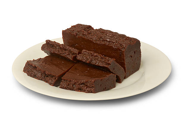 istock plate of dark brown dodol pieces isolated 2234872310
