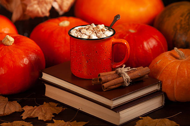 istock Cozy Autumn Still Life with Hot Cocoa and Pumpkins 2234874364