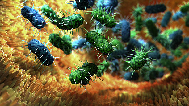 istock Microscopic View of Bacteria on Textured Membrane in Vibrant 3D Visualization 2234880503
