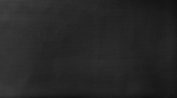 istock Dark black vinyl fabric texture background with subtle horizontal lines. A grey minimalist, clean, and modern surface ideal for backgrounds, banners. 2234885374
