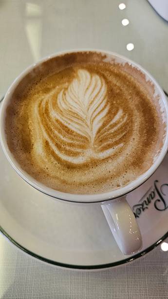 istock Latte art flower, in a Cappuccino white mug 2234887351