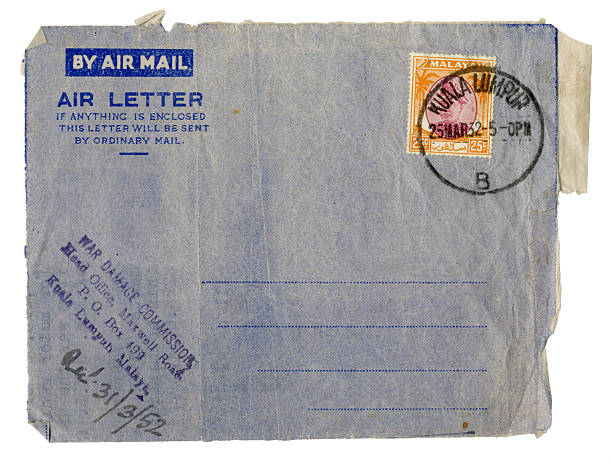 istock Official War Damage Commission air letter from Kuala Lumpur, 1952 2234889215