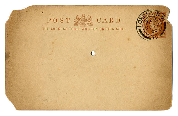 a blank postcard useful as a background