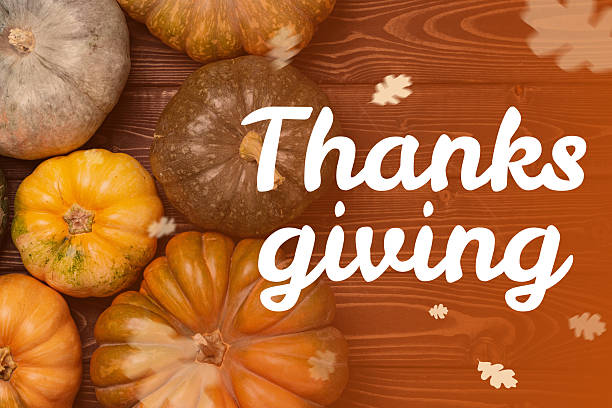 istock Thanksgiving celebration featuring various pumpkins arranged on a wooden background 2234891538