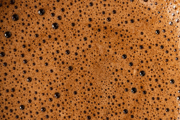 istock Brown coffee foam with bubles top view 2234898735