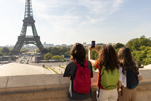 istock A family of three exploring Paris 2234903029