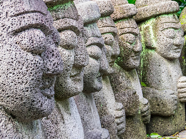 istock Dol Hareubang statues, Jeju Island, South Korea 2234903346