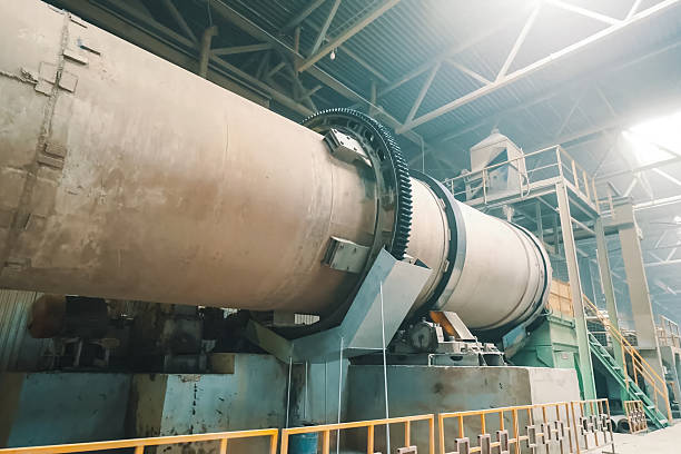 pipe for mixing clay. Brick production, hollow ceramic bricks factory.