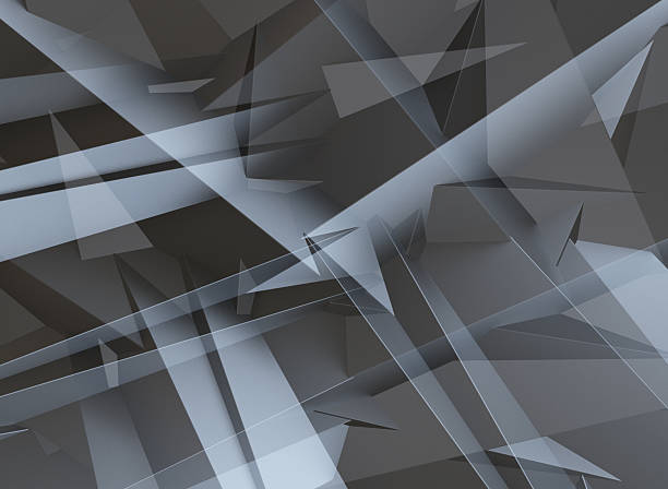 istock Abstract background of polygons on background.Black Gray Triangle background 2234904589
