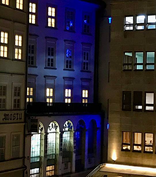 istock Blue-Lit Historic Building in Prague Old Town 2234906649
