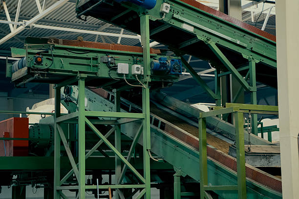 istock Clay conveyor line for brick production. 2234908862