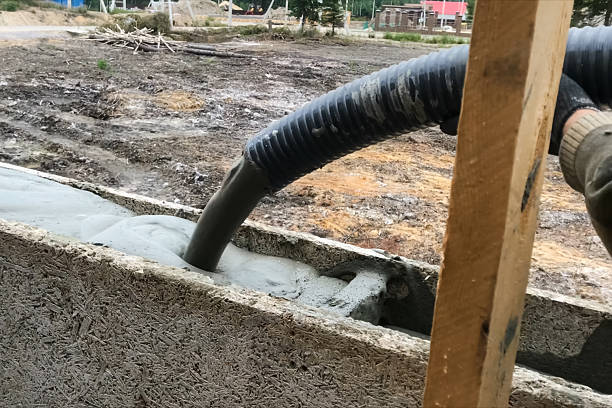 istock Pouring foam into formwork to create walls 2234911796