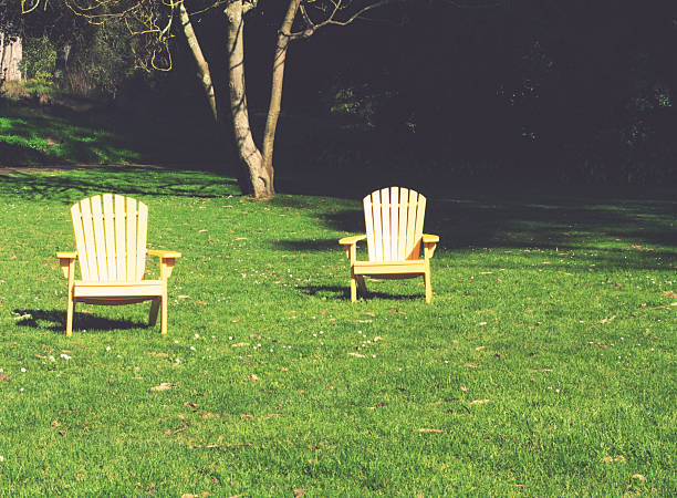 Throughout Golden Gate Park, there are yellow chairs for visitors to sit in.   Each one has a plaque on the front that reads Park It Here.