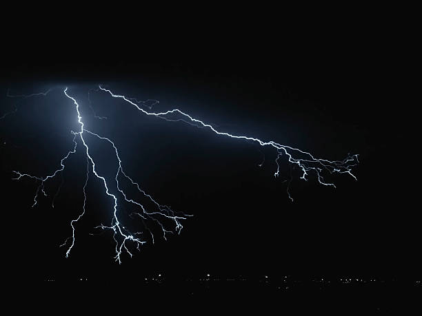 istock Lightning in the sky. Electric discharges in the sky 2234912707